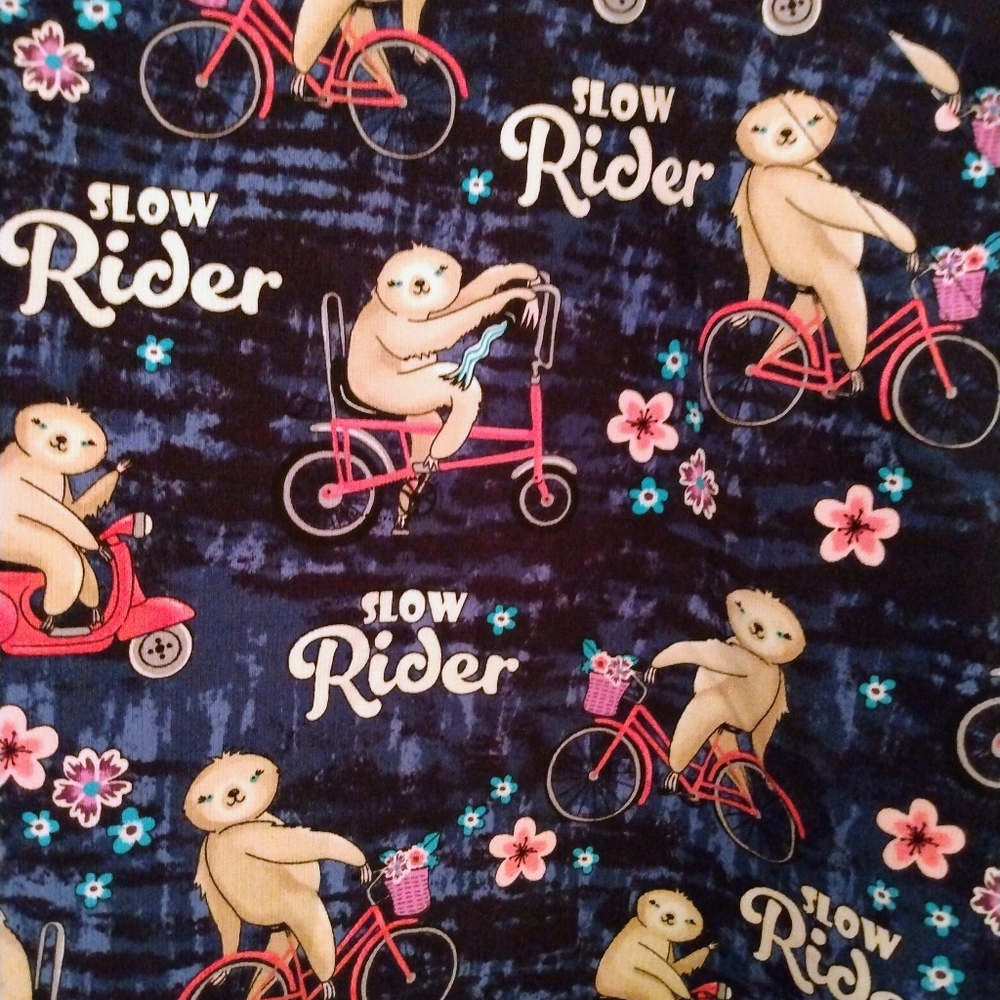 Sloth Scrub Top
